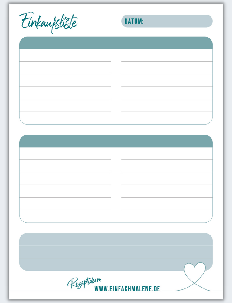 Einkaufsliste (DIN A6)