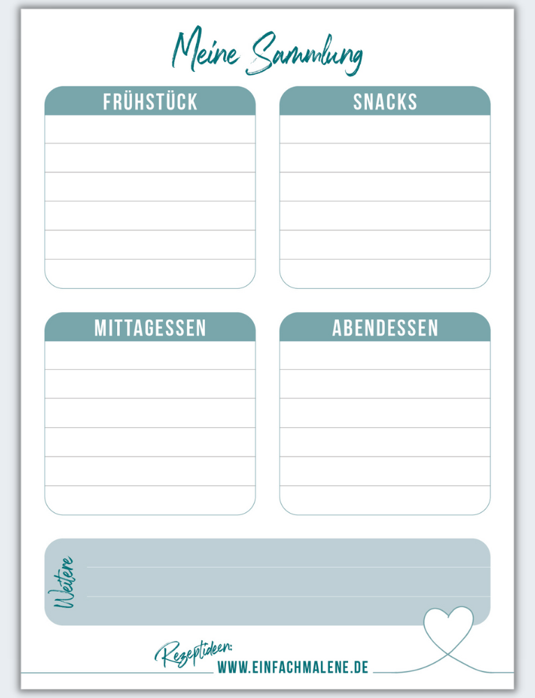 Meine Essensideen (DIN A6)