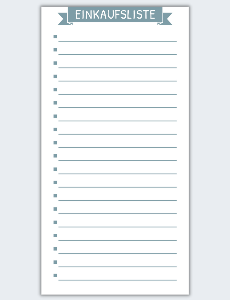Einkaufsliste (DIN lang)