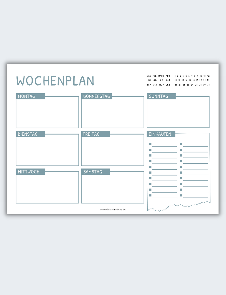 Wochenplaner (DIN A4)