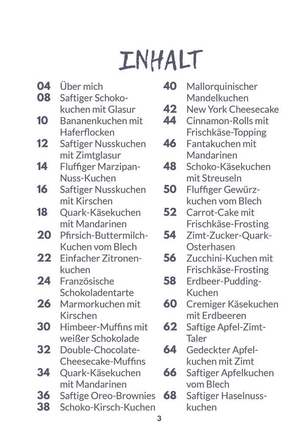Meine Lieblingskuchen Backbuch mit 30 beliebten Kuchenrezepte